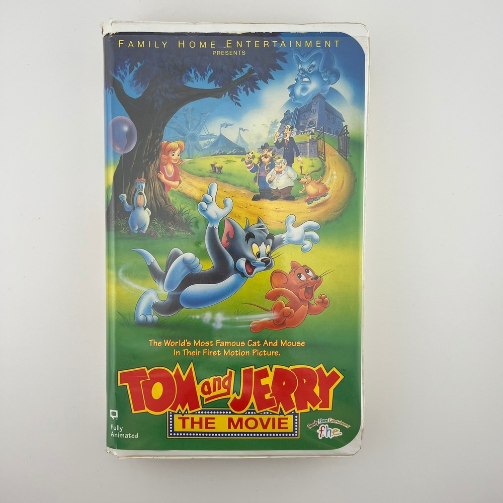 Tom and Jerry The Movie‎ VHS 1993 Family Home Entertainment Tested Clamshell